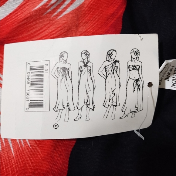 Black floral Sarong - Picture 3 of 4